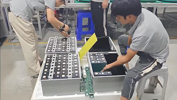 The entire process of battery production