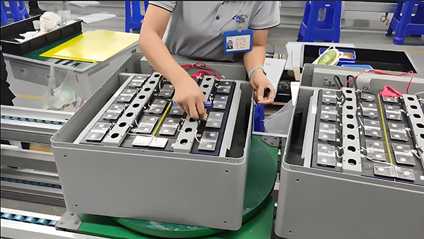 The entire process of battery production