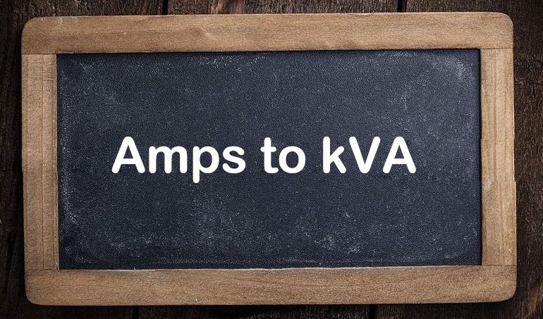Amps To kVA Calculator - SONECPOWER
