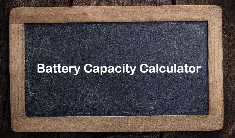 Amp Hour Calculator (Battery Capacity Calculator) - SONECPOWER