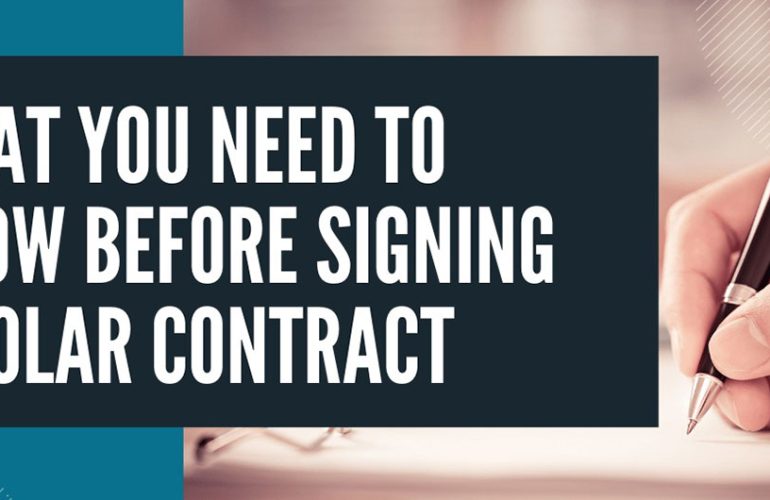 Understanding Your Home Solar Contract - SONECPOWER