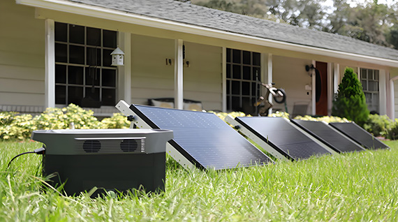 Solar Panels in the Yard - SONECPOWER