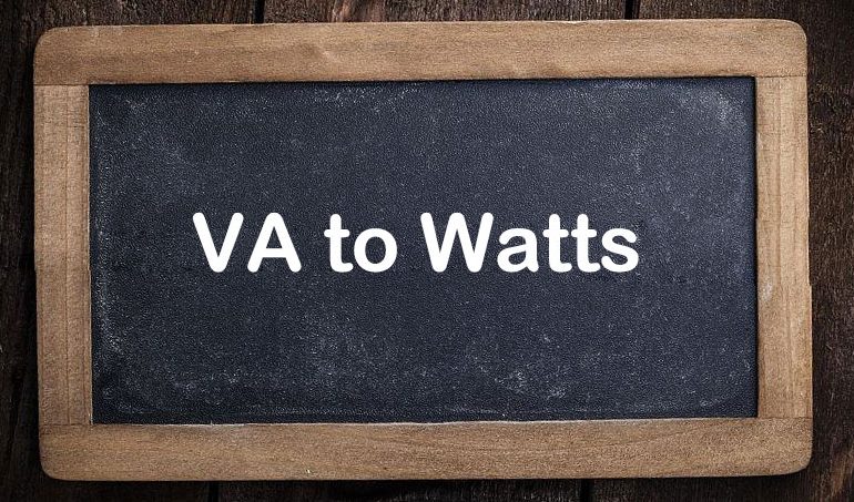 Convert VA to Watts - SONECPOWER