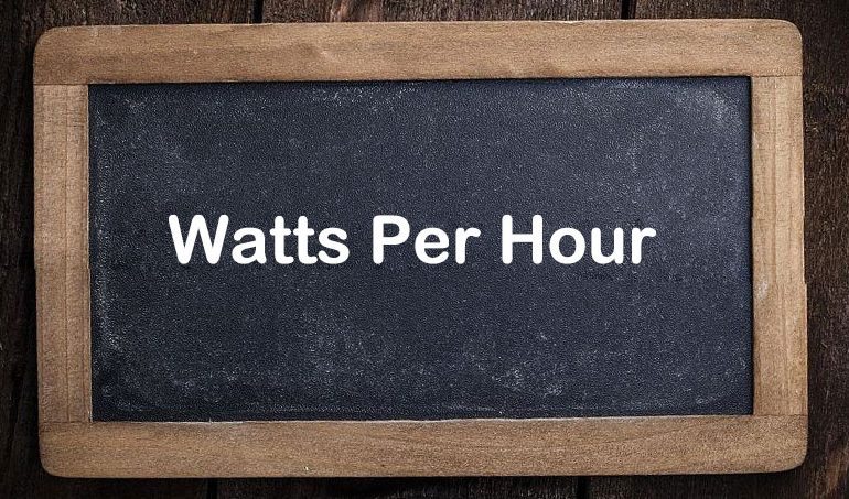 Watts Per Hour Calculator - SONECPOWER