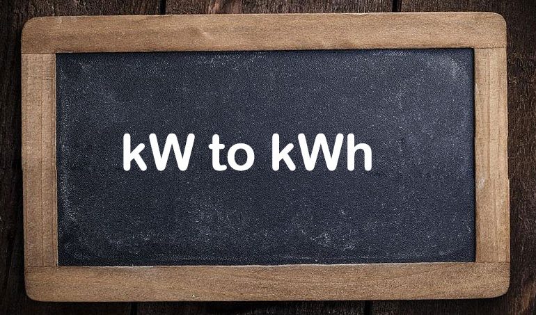 kW to kWh Calculator - SONECPOWER