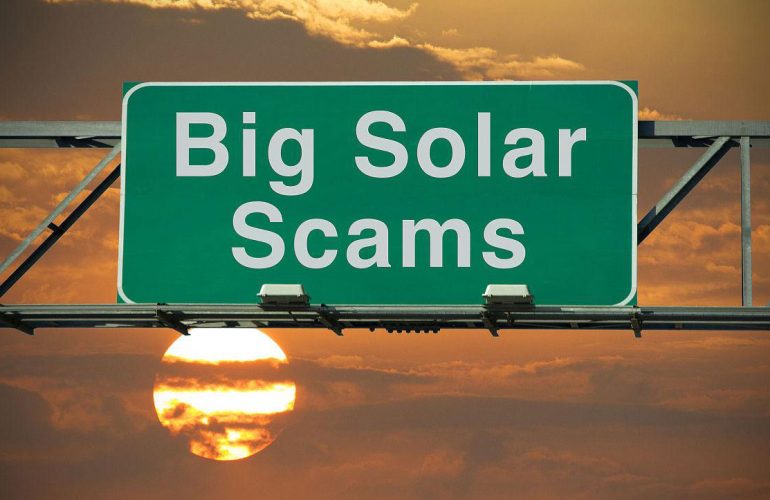 Solar panel scams - SONECPOWER