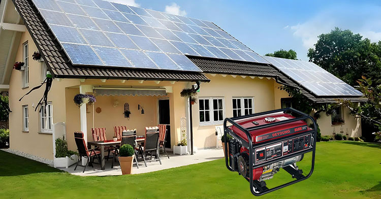 Can a home with solar panels use a generator? - SONECPOWER